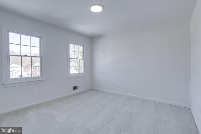 empty room with light carpet