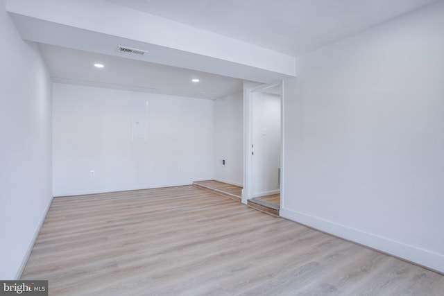 interior space featuring light hardwood / wood-style flooring