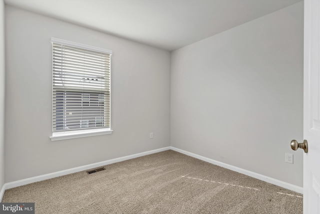 view of carpeted empty room