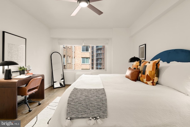 1727 Massachusetts Ave NW Unit 307, Washington, DC 20036 - bedroom featuring wood finished floors and ceiling fan