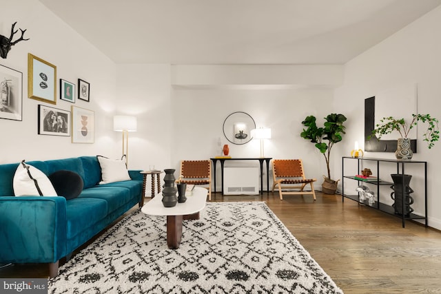 1727 Massachusetts Ave NW Unit 307, Washington, DC 20036 - living area with baseboards and wood finished floors
