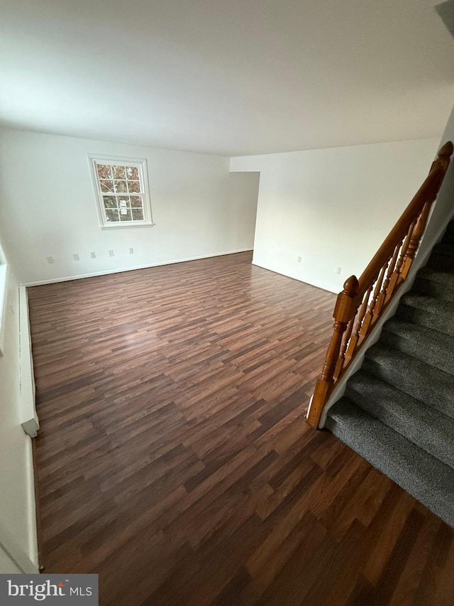 interior space featuring dark hardwood / wood-style floors