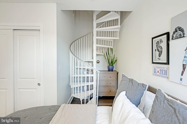 bedroom with a closet