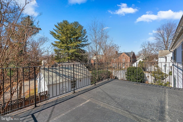 view of gate featuring a residential view