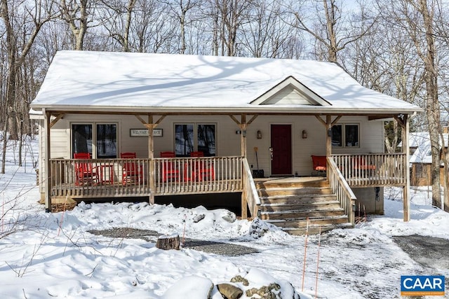 bungalow-style house featuring a porch