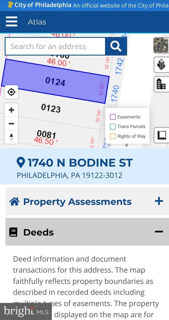 1740 N Bodine St, Philadelphia PA, 19122 land for sale