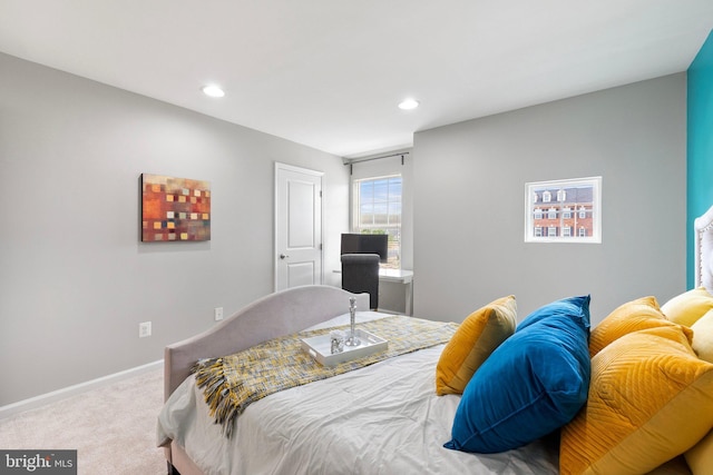 bedroom with carpet flooring