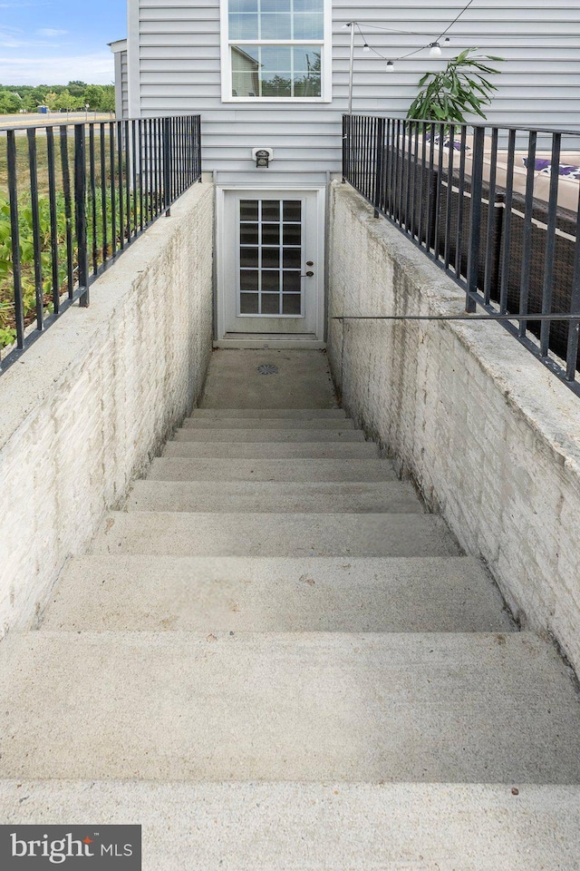 view of staircase