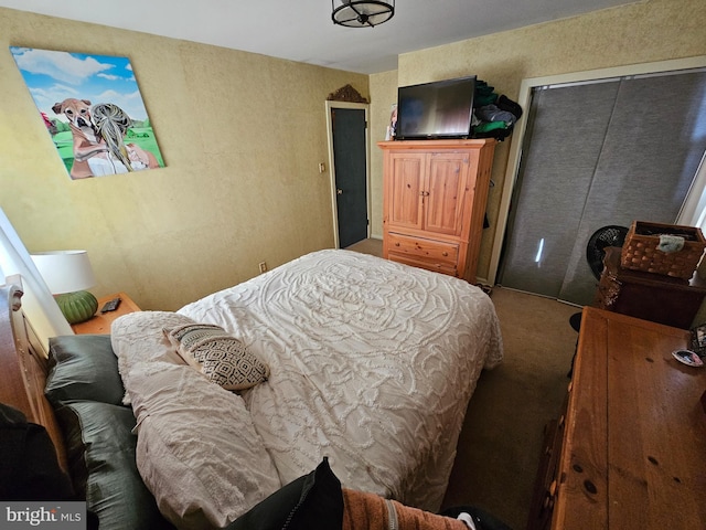 bedroom with a closet