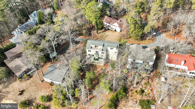 bird's eye view with a residential view