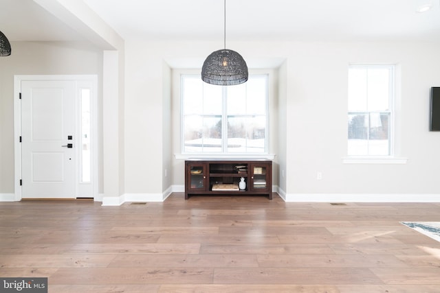 interior space featuring hardwood / wood-style flooring