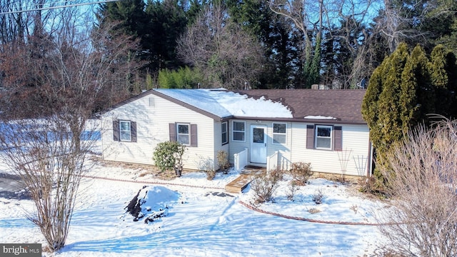 view of ranch-style house