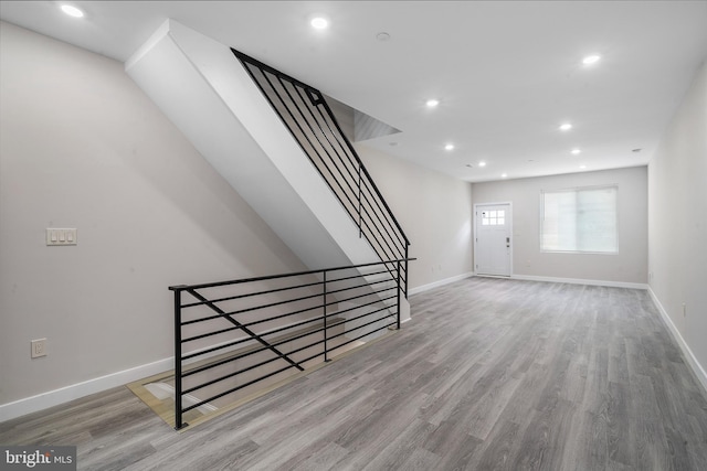 interior space featuring hardwood / wood-style floors