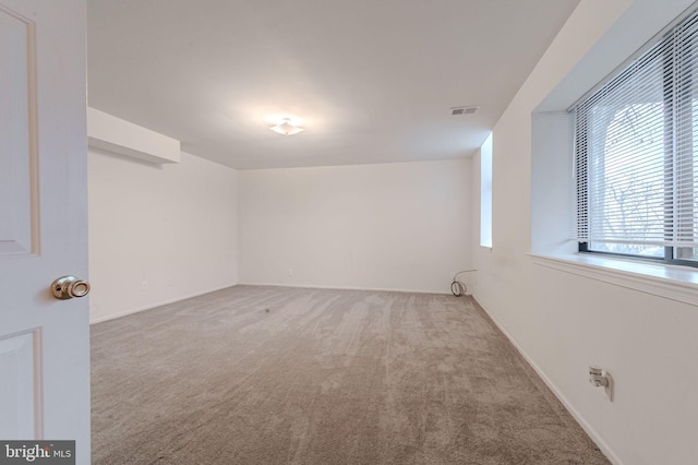 view of carpeted empty room