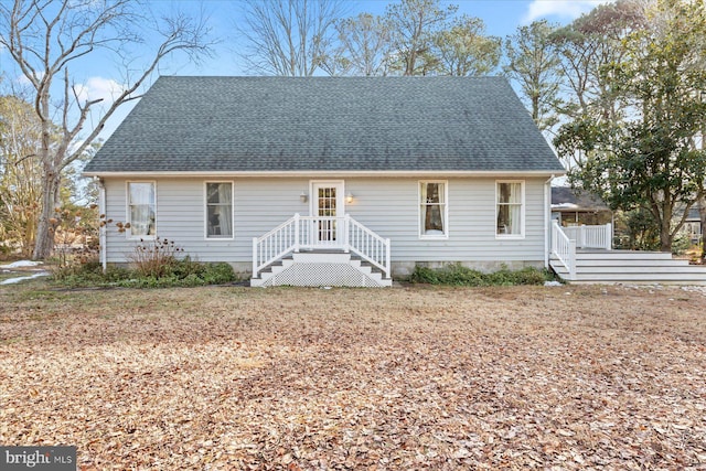 view of cape cod home