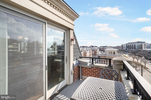 view of balcony