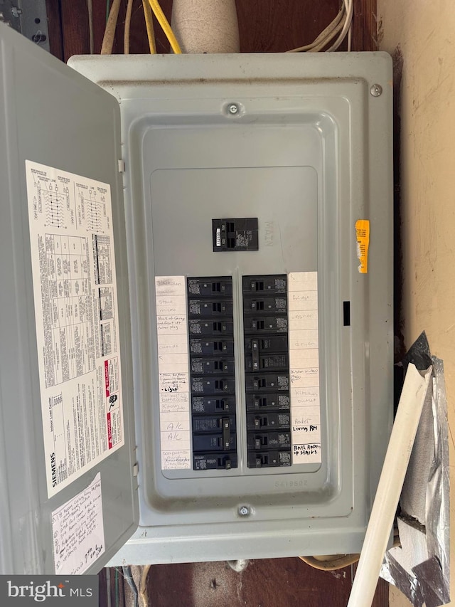 utility room featuring electric panel