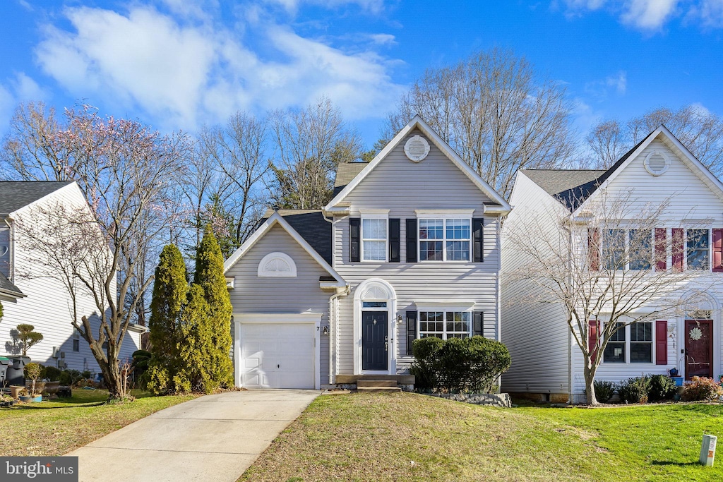 view of property with a front yard