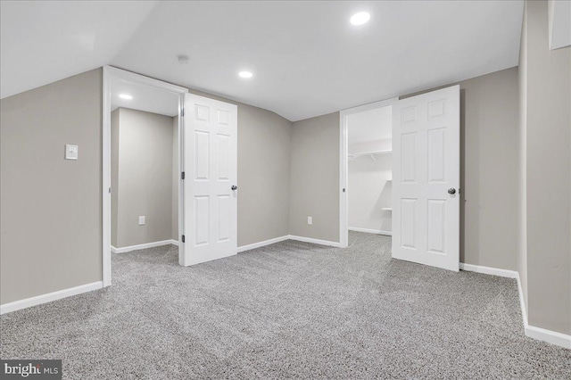 basement with carpet floors