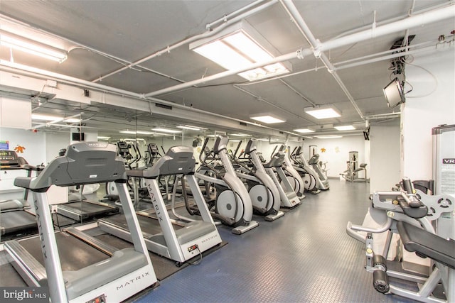 view of workout area