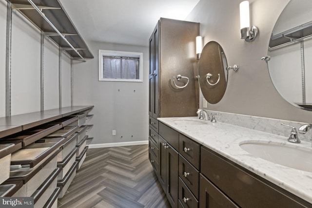 bathroom featuring vanity