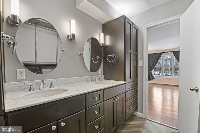 bathroom with vanity