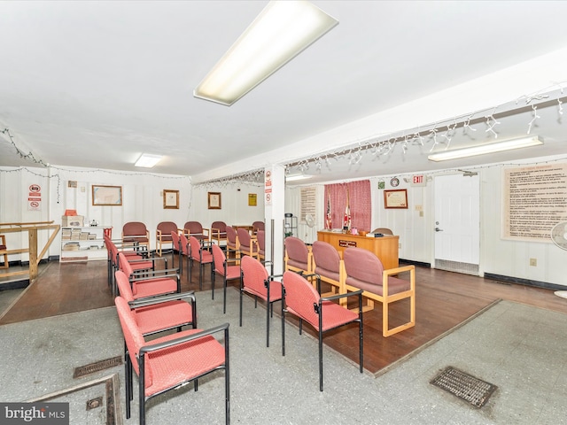 view of dining area