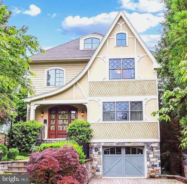 view of front of home featuring a garage