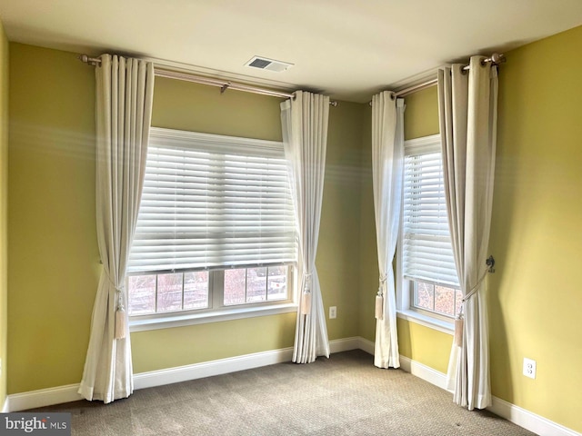 view of carpeted empty room