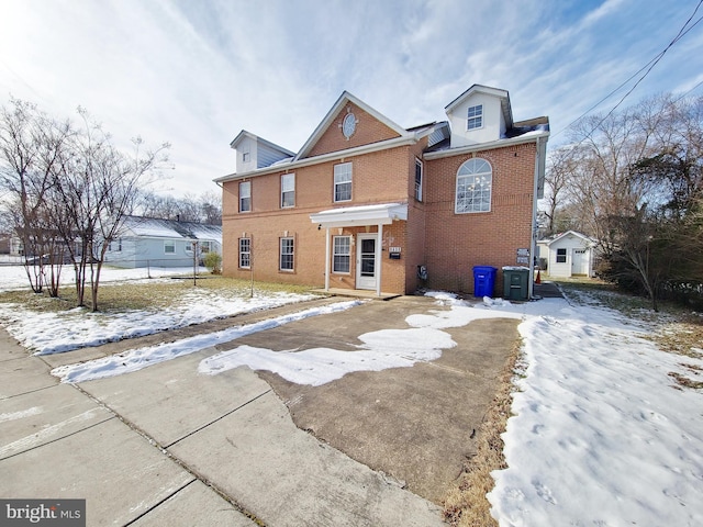 view of front of property with central AC