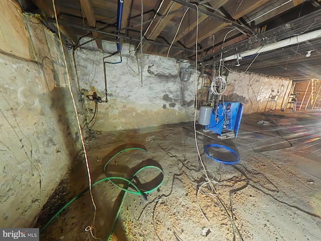 view of basement