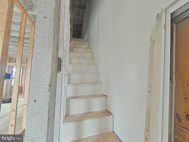 view of stairs