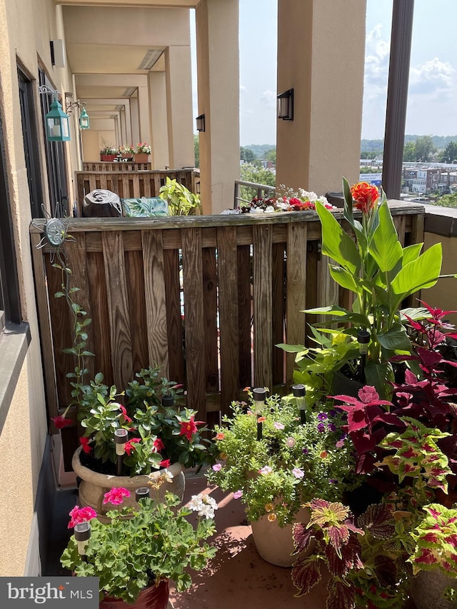 view of balcony