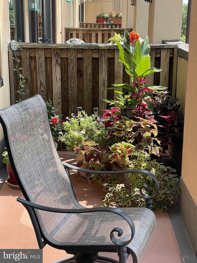 view of balcony