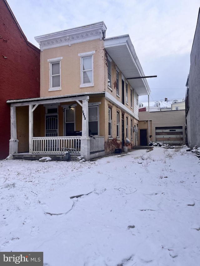 view of front of house with a porch