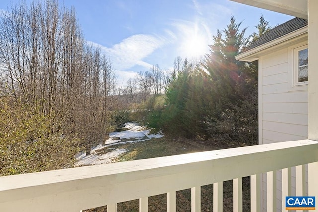 view of balcony