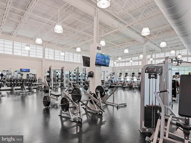 view of exercise room