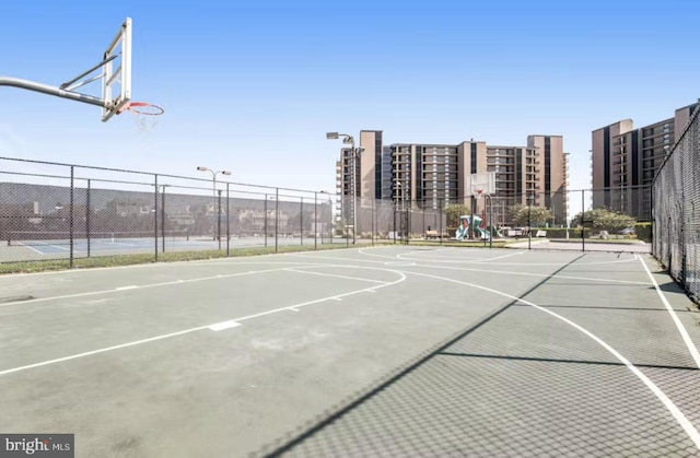 view of sport court