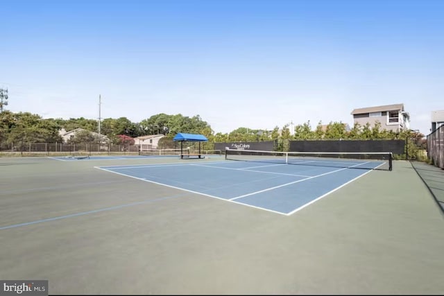 view of tennis court