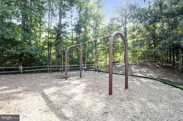 view of jungle gym