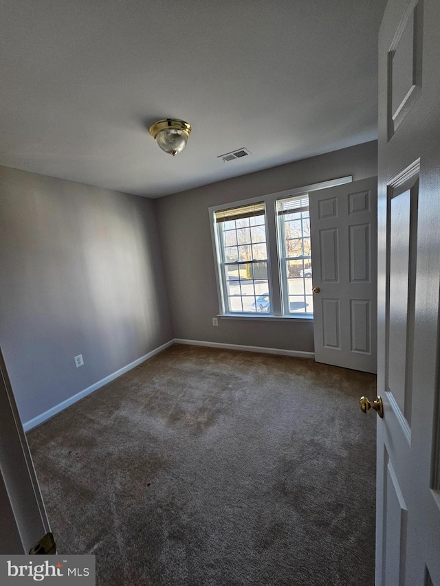 view of carpeted empty room