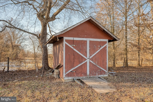 view of outdoor structure