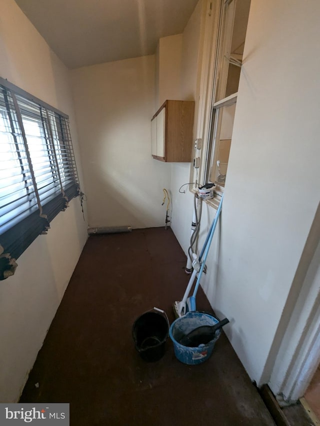 view of clothes washing area