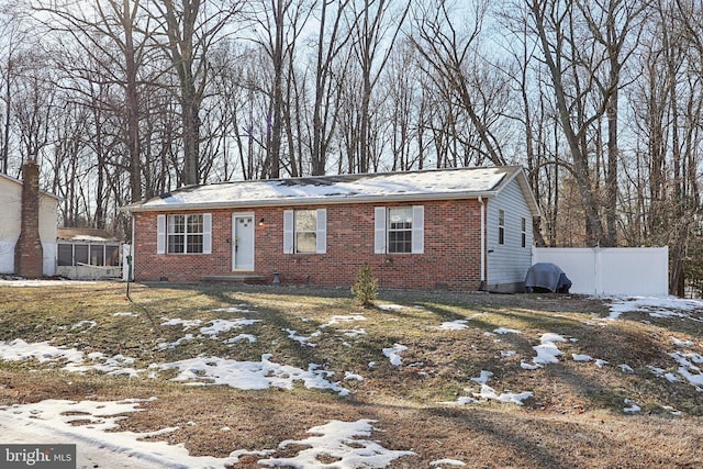 view of front of property