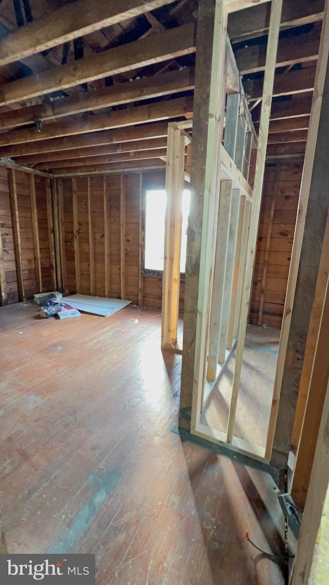 miscellaneous room with hardwood / wood-style flooring