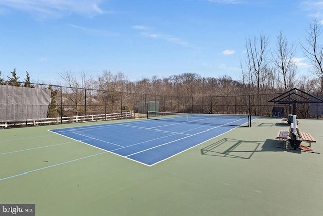 view of sport court