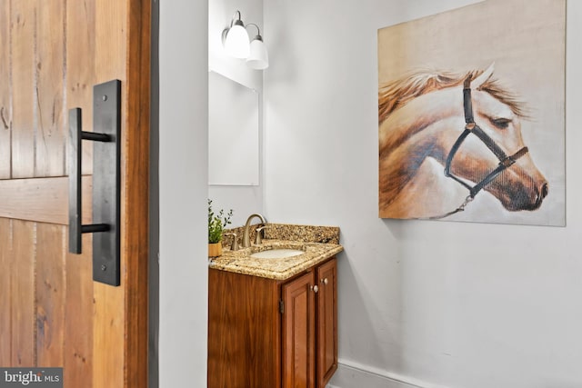 bathroom with vanity