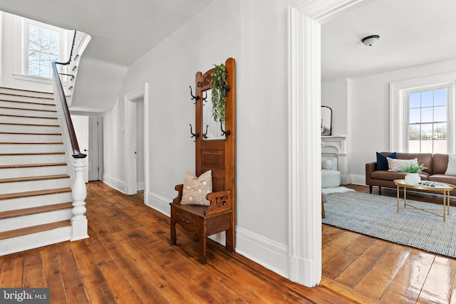 interior space featuring hardwood / wood-style flooring