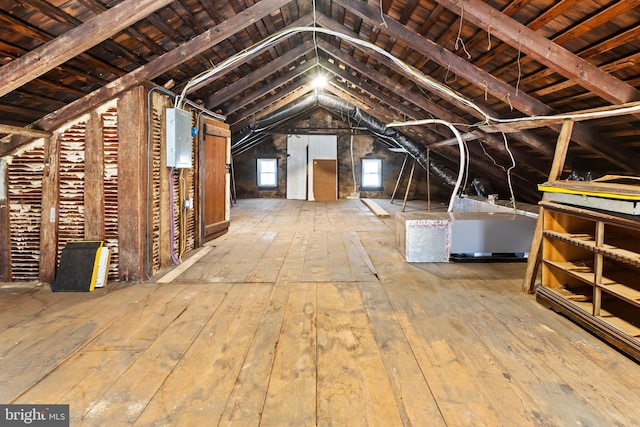 view of attic