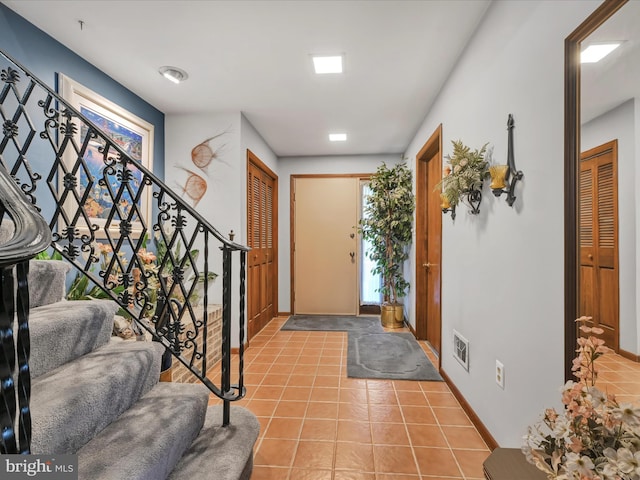 view of tiled entryway